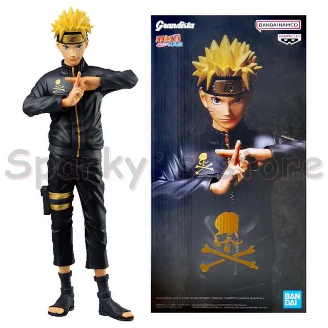 Bandai Original Grandista nero NARUTO Anime Figure Uchiha
