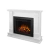 48" Silverton Electric Fireplace Mantel Insert Heater Remote Control 6ft Cord Realistic Flames Adjustable Thermostat Timer Home 1