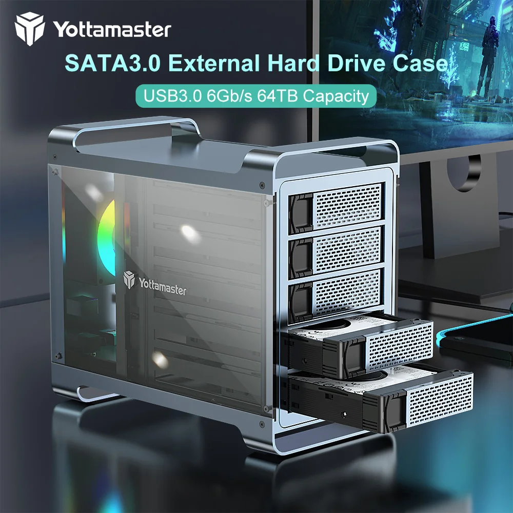 Yottamaster USB-B 5Gbps 5-Bay (5*16TB) RAID Enclosure