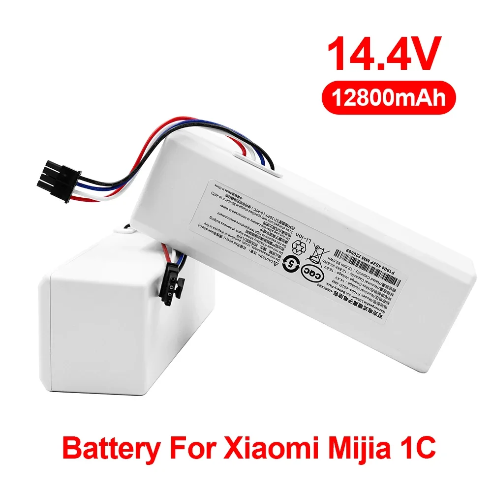 ANTIEE Batteria Per Xiaomi Mijia 1C (STYTJ01ZHM) - 14.4V 6500mAh, Ricambio Per Aspirapolvere Robot - 4