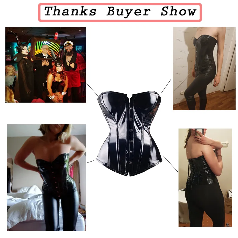 Corsage/corset En Cuir Dana Avec Col Rouge - Neuf Avec étiquettes, Dos Laçage, Sexy