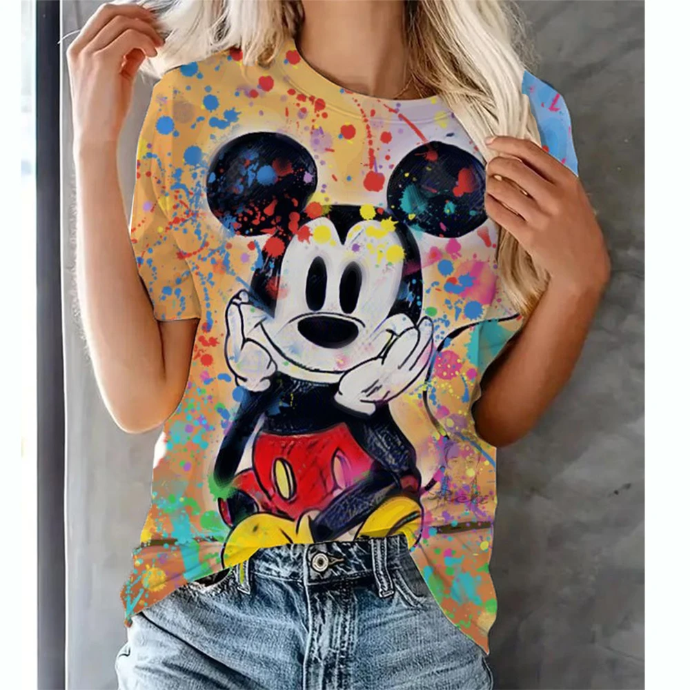 Camiseta Mickey Mouse Camisetas Minnie Mujer Playeras Ropa De