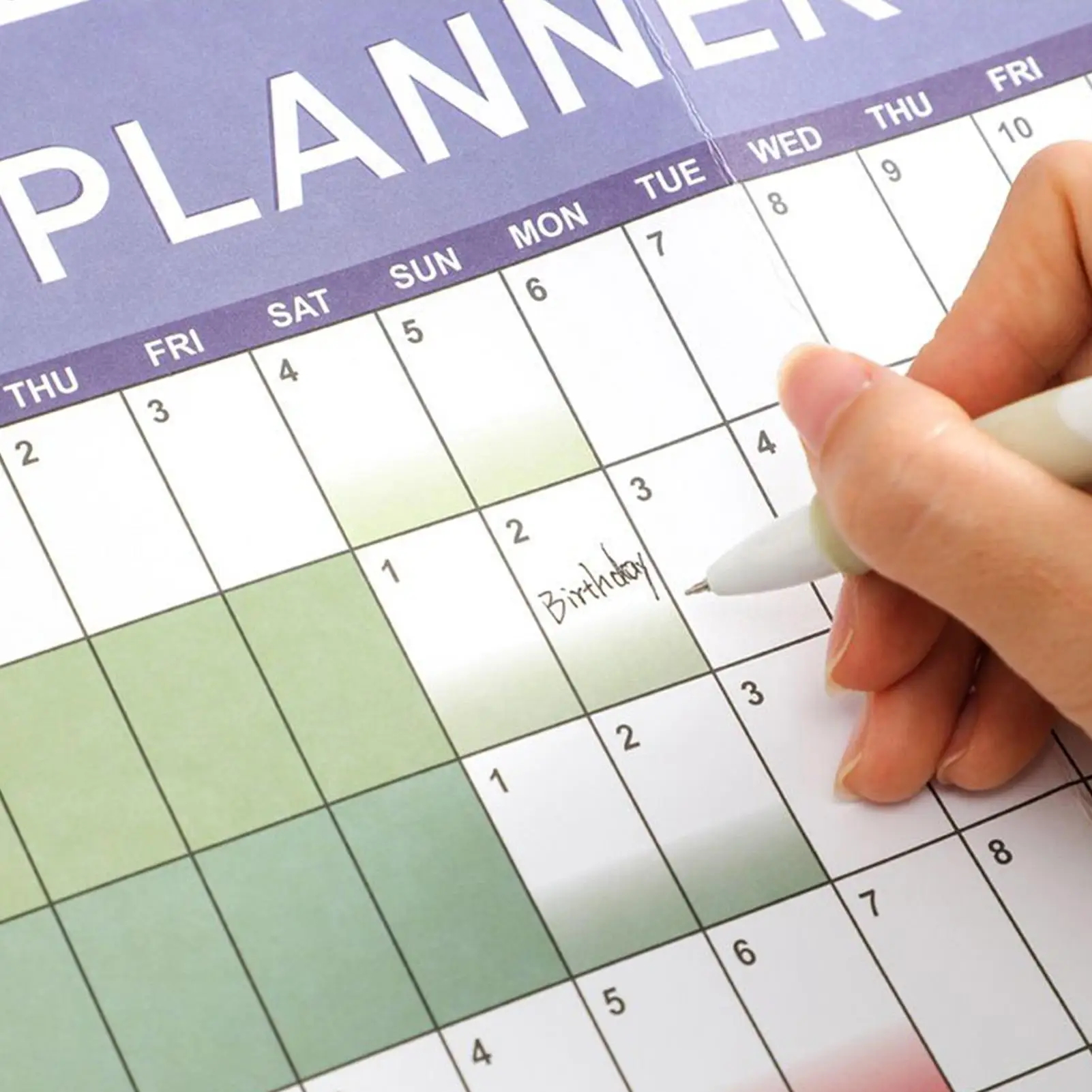 2026 new year Wall Calendar Monthly planner Wall Calendar Reusable Scheduling Organizer for Work study Family Kids Dorm Desk