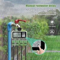 Таймер воды 4/3-выпускной клапан, контроллер, автоматическая система орошения для садовых газонов, IPX5, водонепроницаемая система полива сада — изображение 5