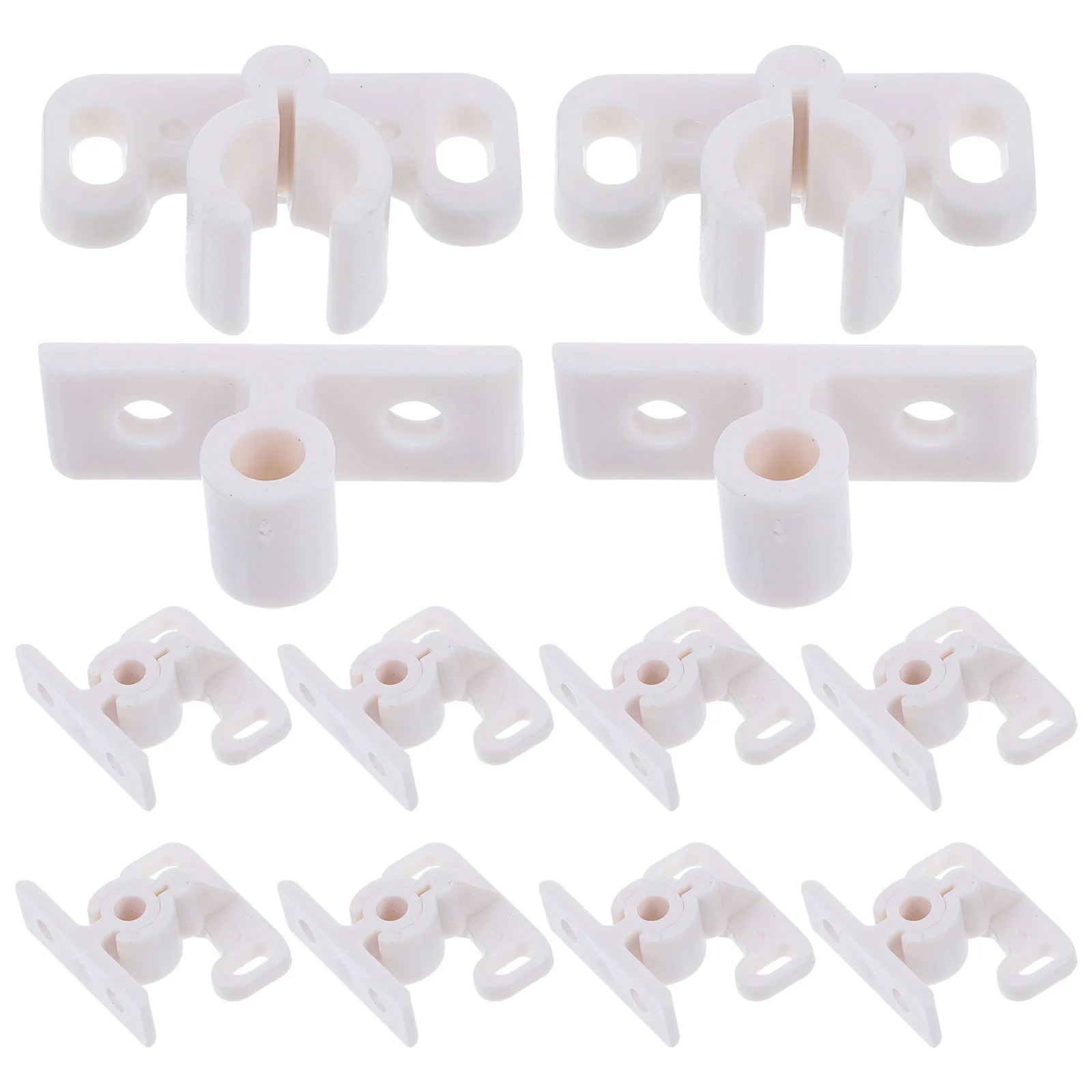 12 Pcs Plastic Ball Catch Cabinet Door Furniture Roller Tension Wardrobe Closet Latch Lock Hardware Cabinet Catches Ball Latches