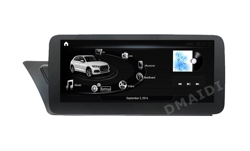 Lecteur vidéo à écran de navigation GPS, Auto Carplay, Limitation centrale, Android 13, Snapdragon, AUDI A4 A5 B8, 10.25 