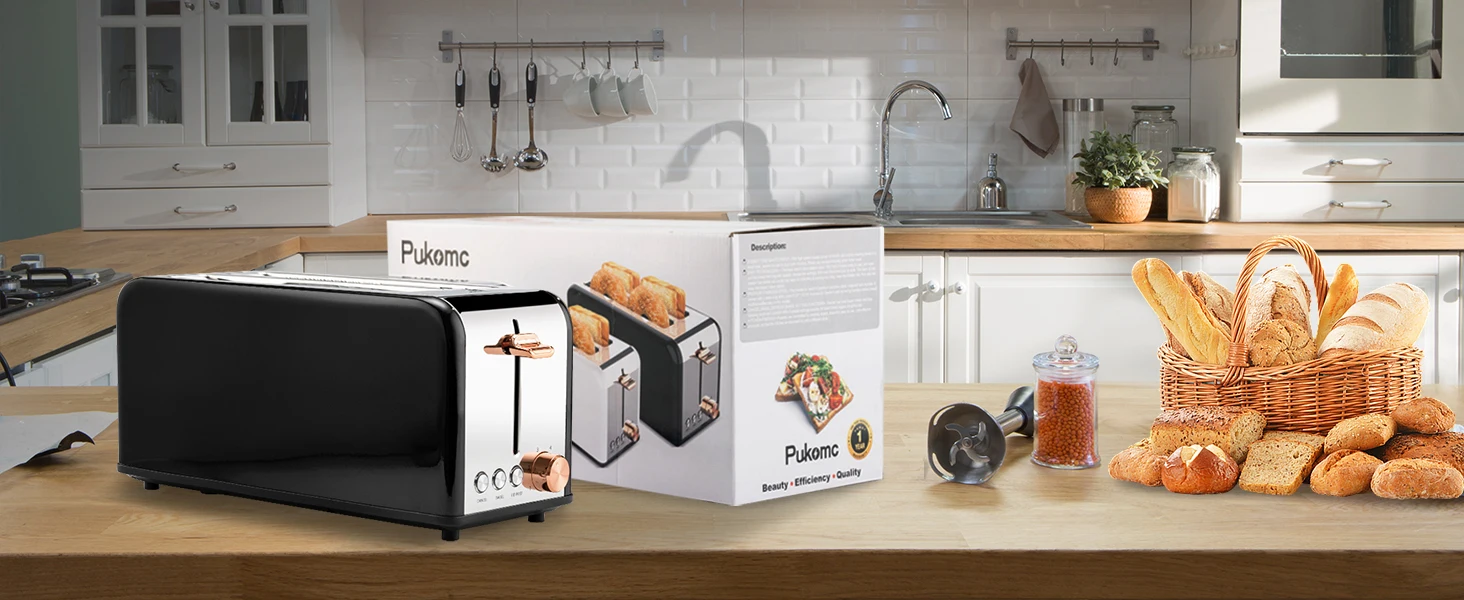 4 SLICE TOASTER WITH LONG SLOT