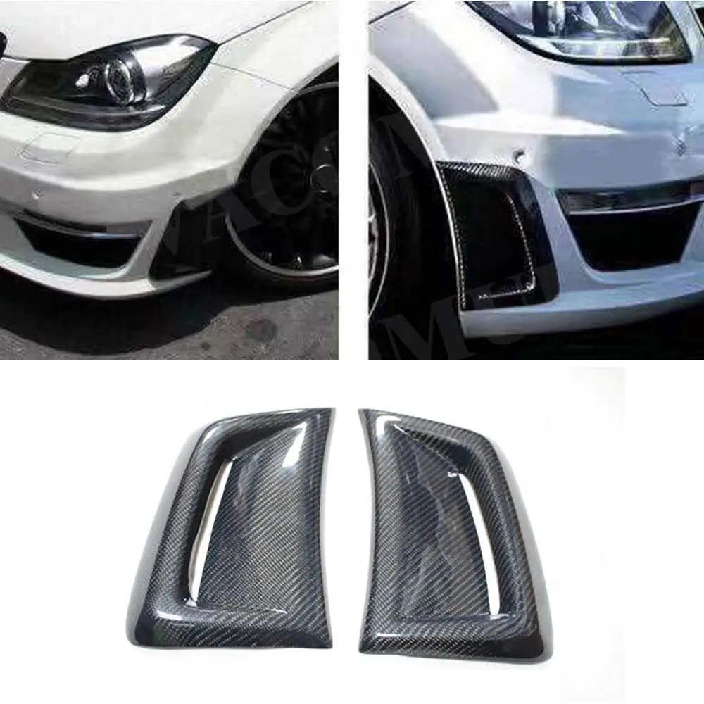 CarbonFiberFrontBumperSideAirVentsStickersforMercedesBenz