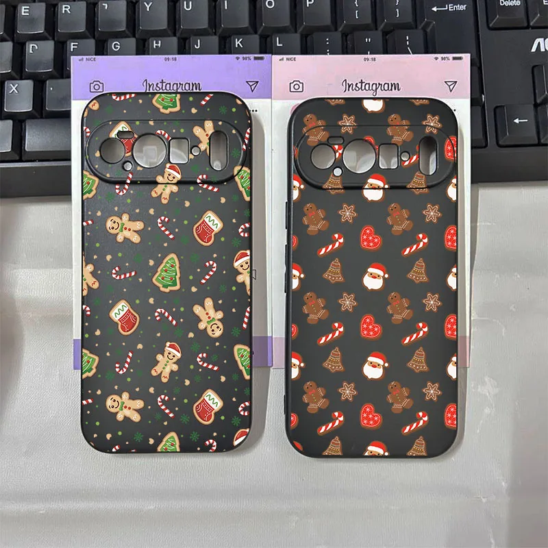 Festive Christmas Santa Elk Soft TPU Phone Case Cover