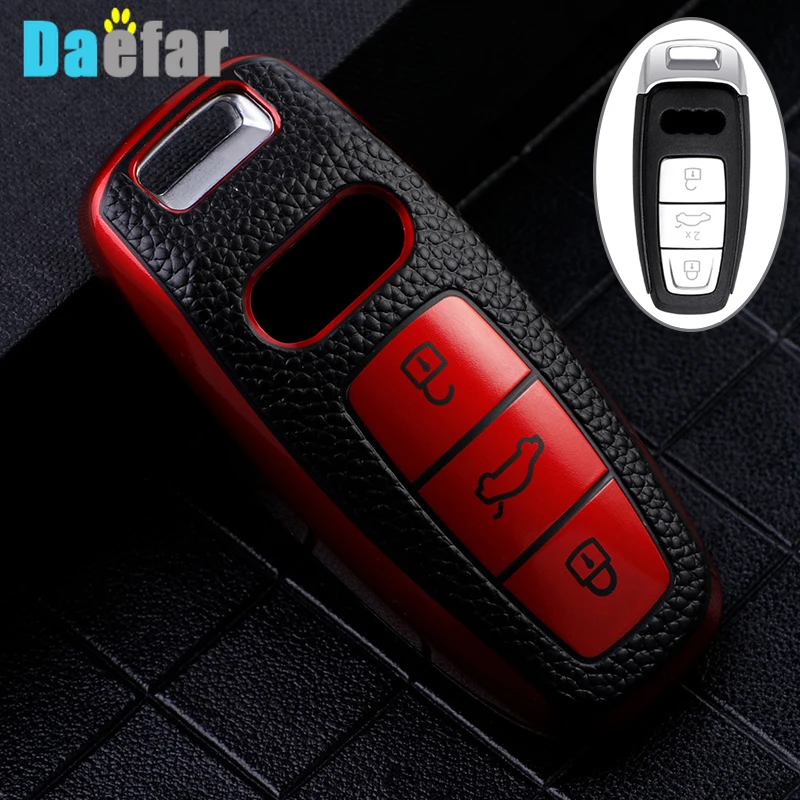 

For Audi Q8 RSQ8 A6 C8 S6 RS6 A7 S7 RS7 A3 8Y A8 D5 4N RS E-tron GT Q4 Q7 4M TPU Car Remote Key Case Cover Fob Shell