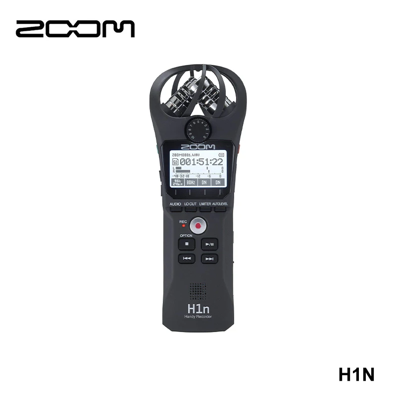 Zoom H1N Registratore Portatile A Bordo Microfoni Stereo Videocamera Montabile Record Su Scheda Sd Microfono Usb Compatto Overdubbing