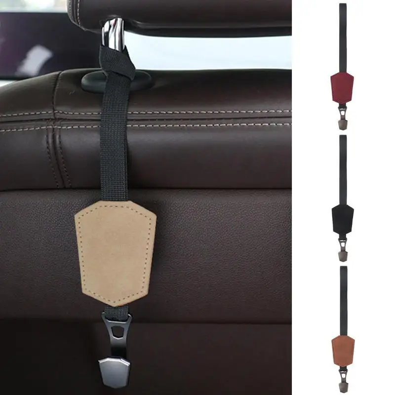 

Car Seat Back Hook Headrest Storage Holder Hanging Bag Organizer Durable Adjustable Length Car Seat Hooks For Purses And Bags