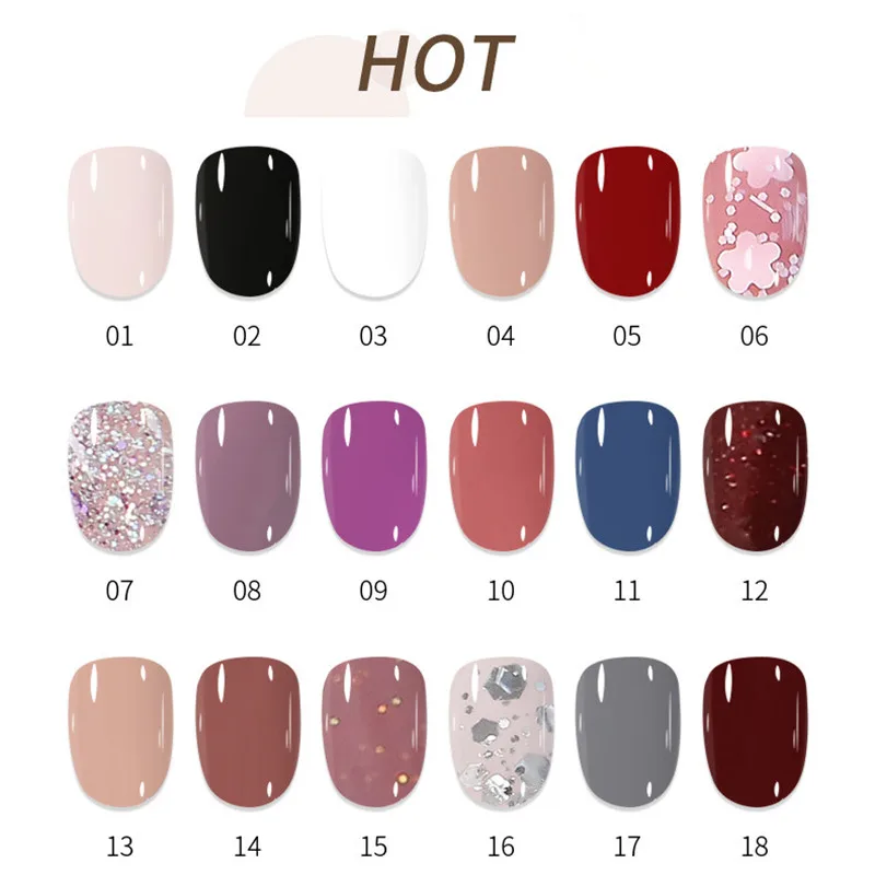 40 Colors Nail Polish No-bake Long Lasting Water-based Tearable Quick Dry Not Easy To Fade 10ml Semi-permanent Varnish Nail Art_voghion.com