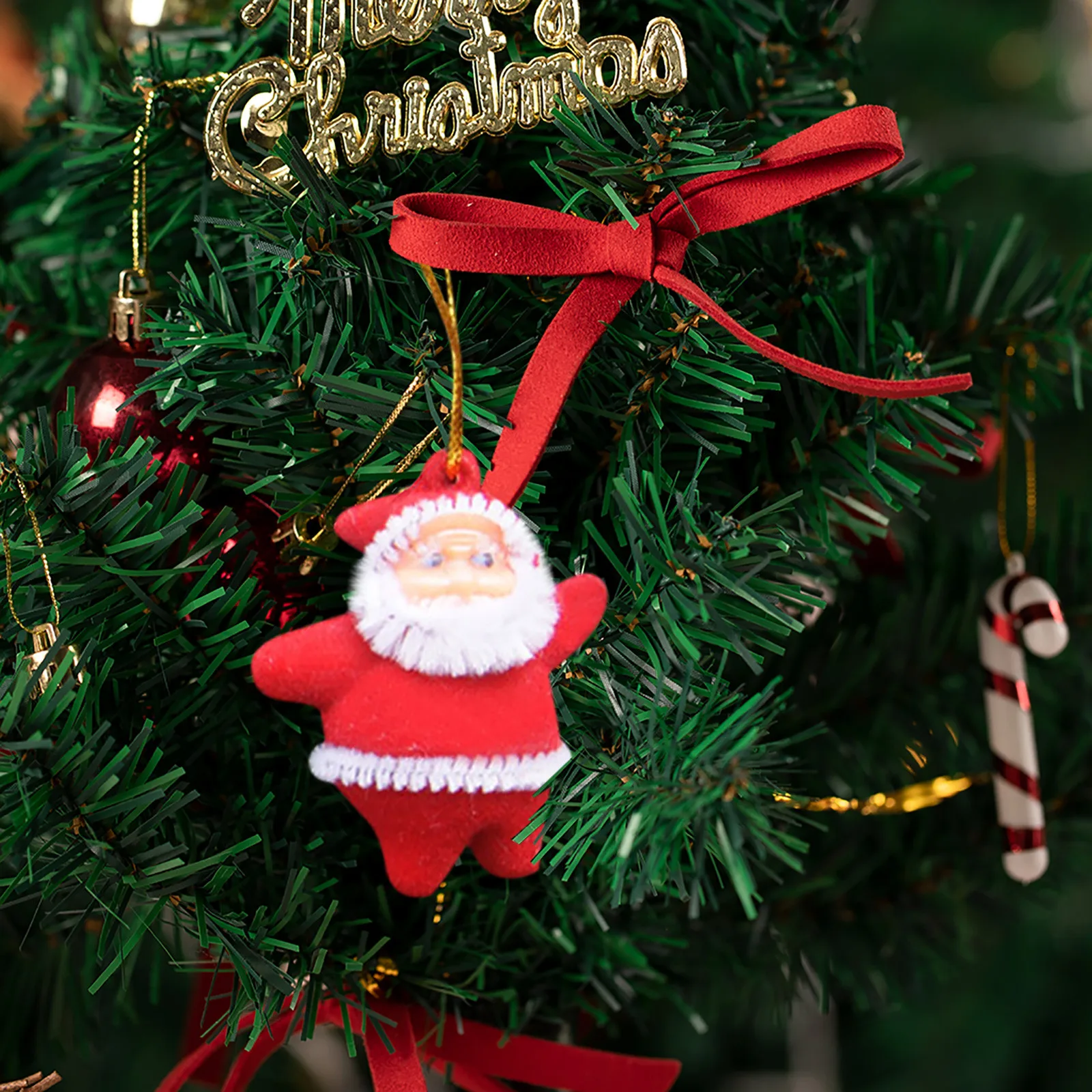 

6/12pcs Christmas Decorations Santa Claus Figures Doll Christmas Tree Hanging Ornament Party Decor Xmas Accessories Home Decor