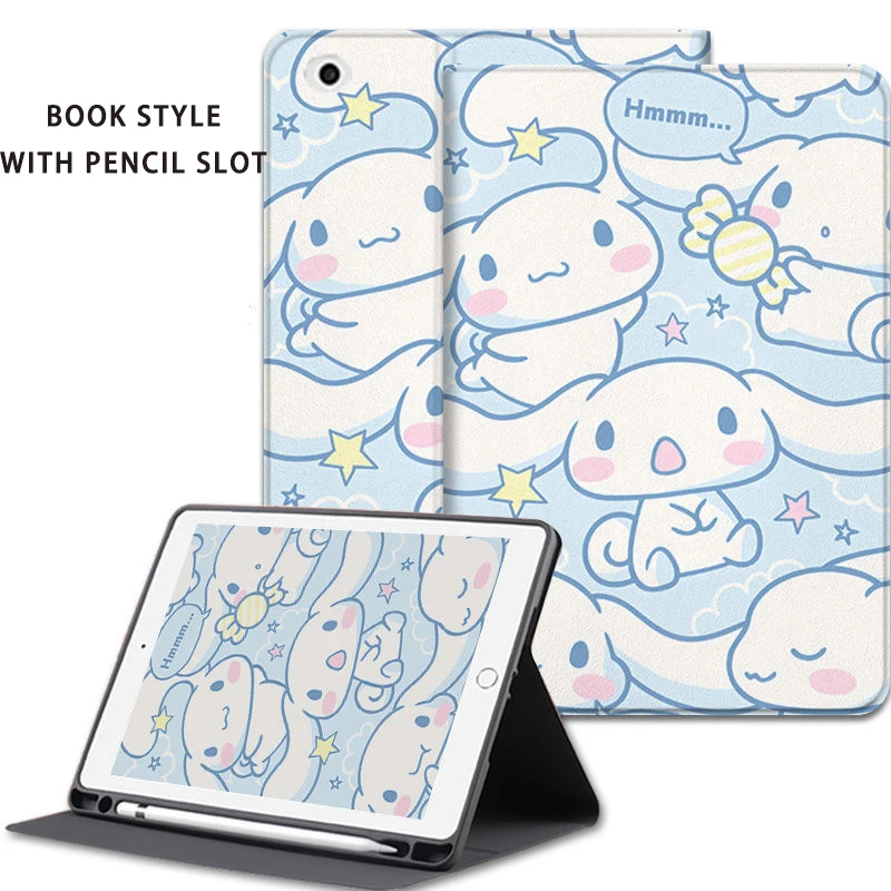 Capa de Couro Inteligente para Ipad Desenhos Animados Cinnamoroll Ipad Mini 7.9 Air 42023 2023 Pro 9.7 10.2 11 Capa Airbag - Imagem 6