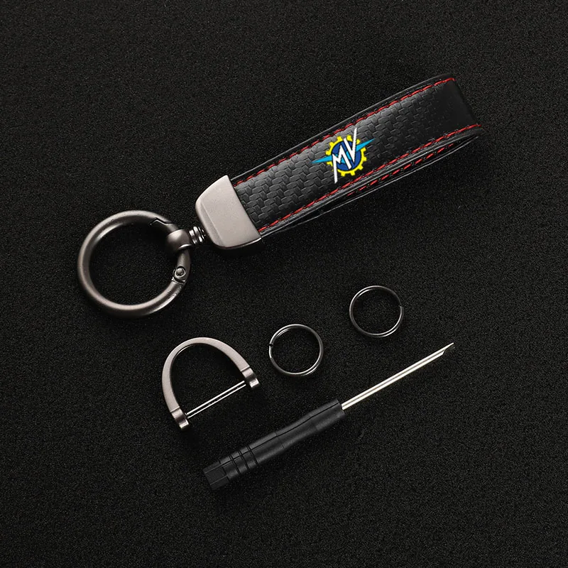 고급 탄소 섬유 오토바이 키체인 홀더 키링, MV Agusta F3 675 800 Brutale 800 1000