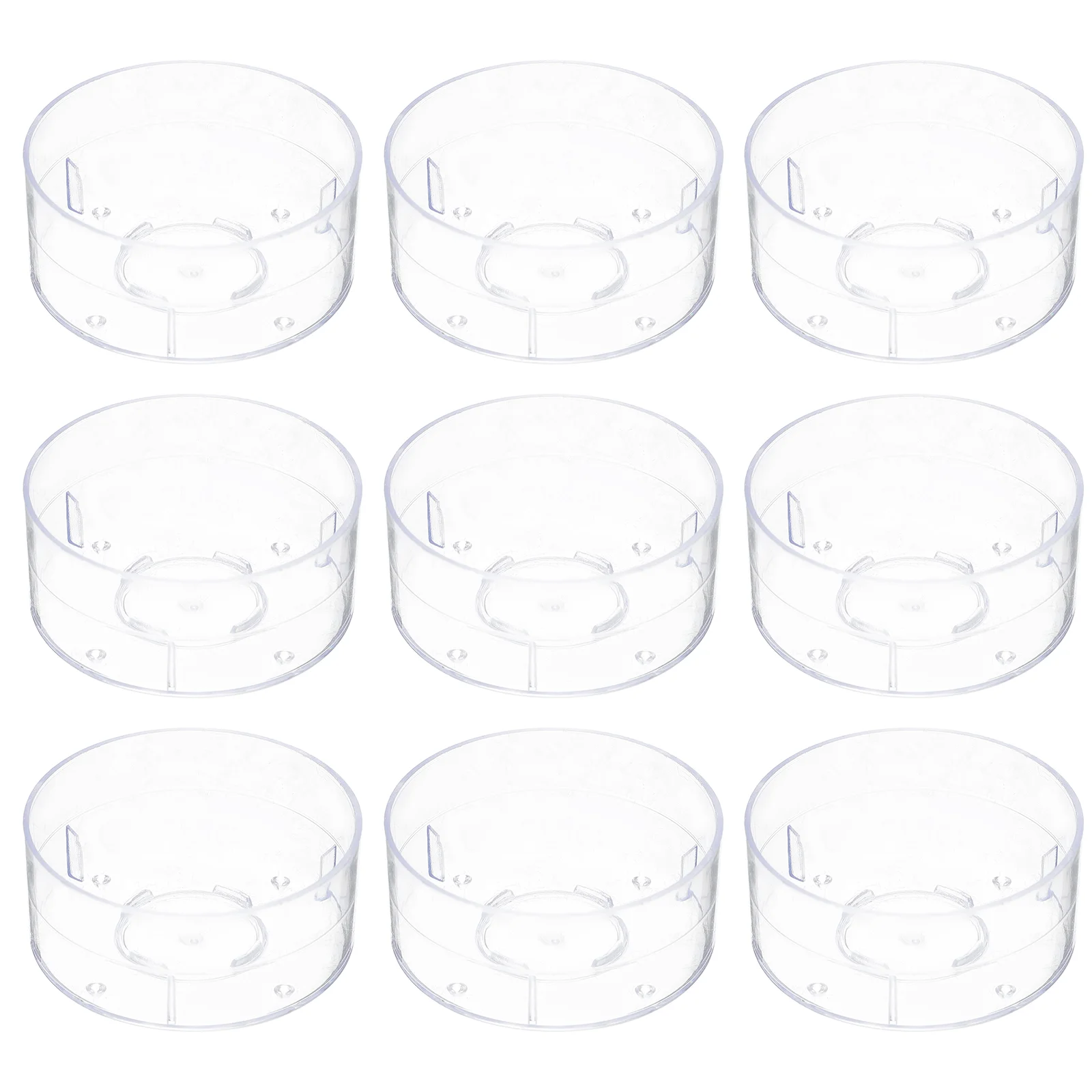 

100pcs Containers Making Mold Clear Tea Light Cup Votive Holders Round Tea Light Mould for DIY Making