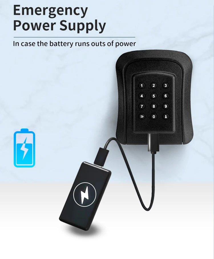 TTLock Wireless Key Box Waterproof Key Safe Security Intelligent Password Storag