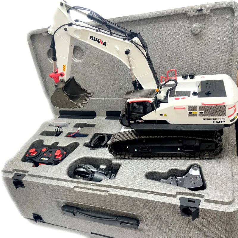 22 Channel Joint Metal Rc Excavator 1/14 Electric Heavy Duty Remote Control Excavator Adult Toy Car Gift Huina 1594/1592 4