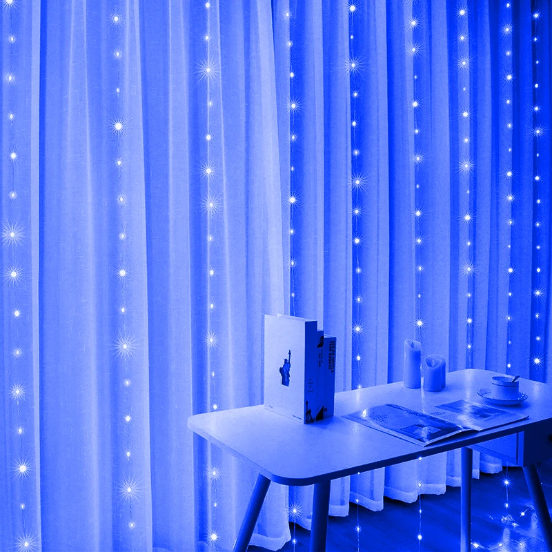 thumbnail image 1 of 3/4/6M LED USB Curtain Fairy Light String Christmas Decoration Garland Wedding Party Holiday Halloween Xmas Home Bedroom Light, 1 of 5