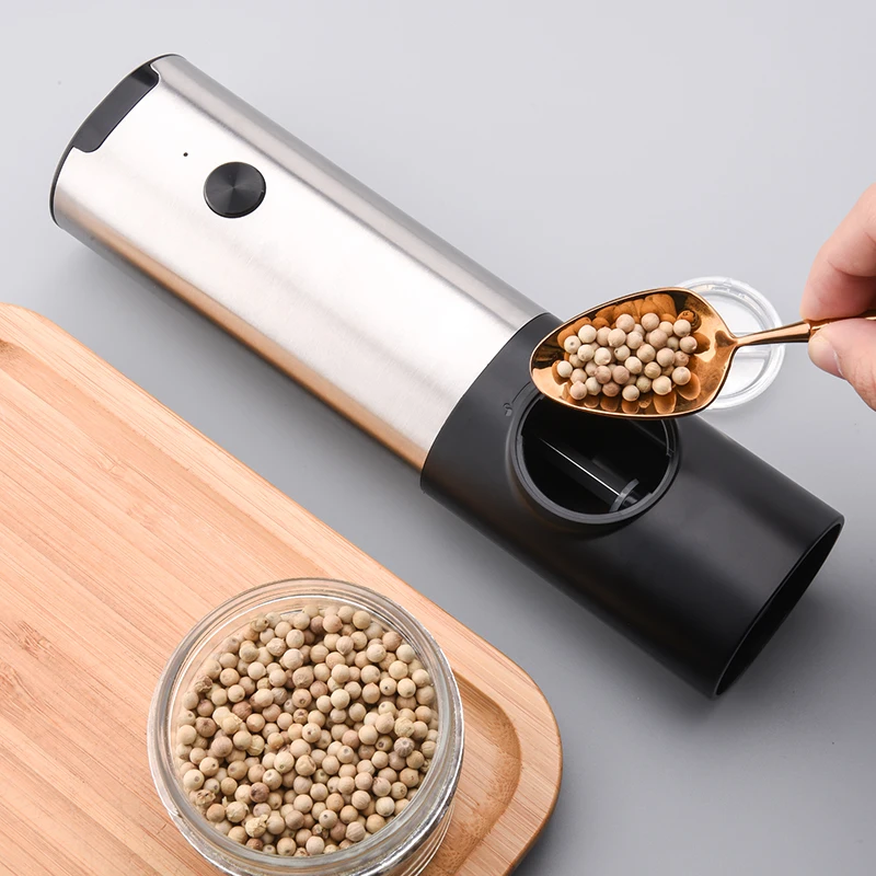 Dropship 2pcs Electric Salt And Pepper Grinder Set; Pepper Mill; Adjustable  Coarseness Rechargeable Pepper Grinder; Pepper Mill With Type C Cable to  Sell Online at a Lower Price