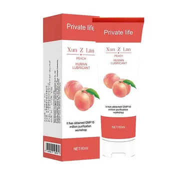 30/60ml Sex Lubricant Peach/Strawberry/Banana/Grape Sex Oil Vaginal/Anal/Penis Gel Adults Oral Products Fruit Flavor Cream 1PCS 1