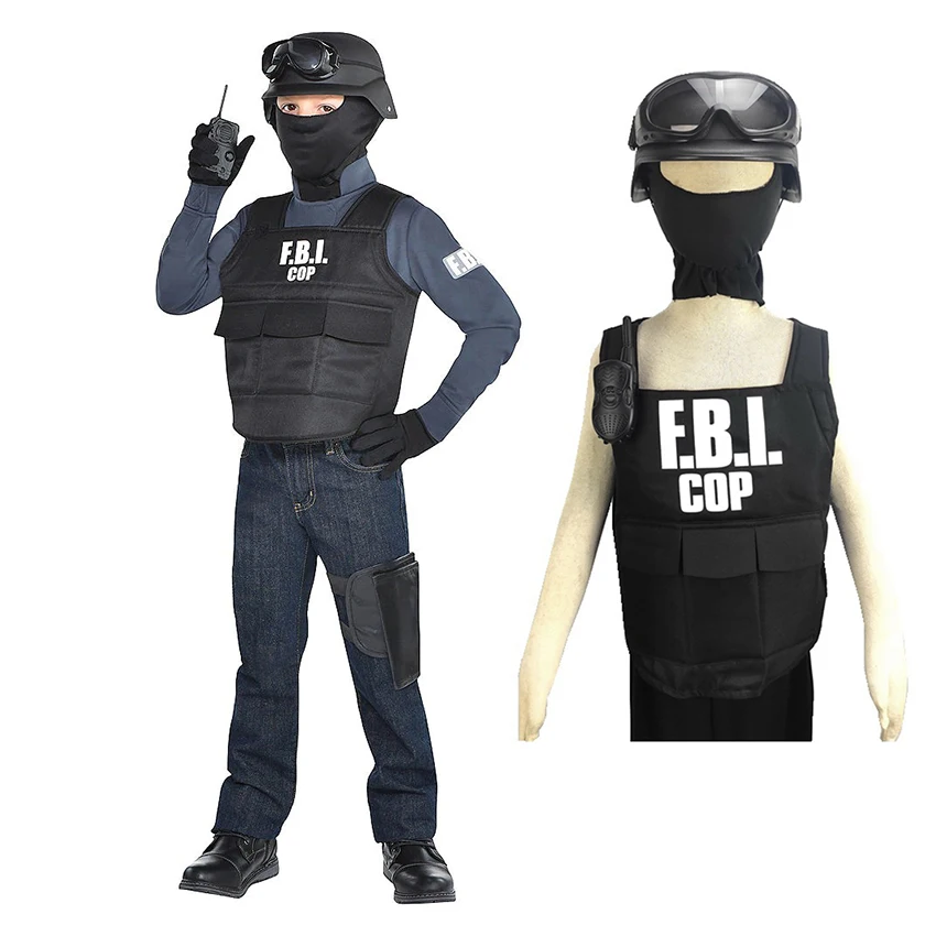 Fbi Bulletproof Vest Special Agent Uniform Outfits Police Cosplay Fancy