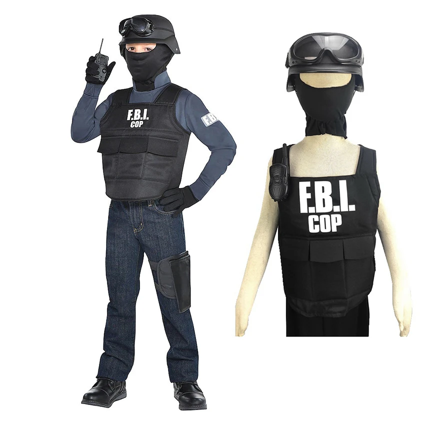 Fbi Bulletproof Vest Special Agent Uniform Outfits Police Cosplay Fancy