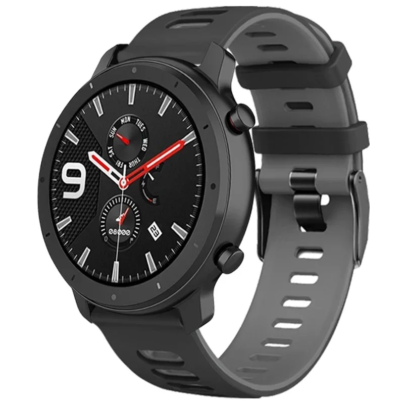 Silicone Sport Watchband – 20/22mm Replacement Strap
