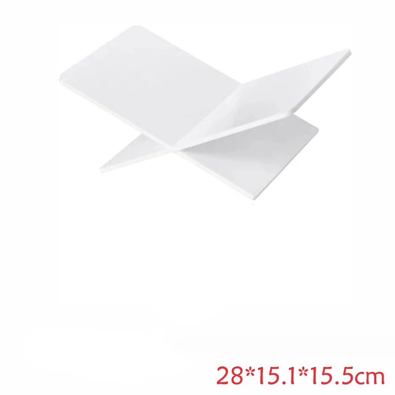 Large Acrylic Open Book Display Stand for Cookbooks, Art Books, Bibles, and Guest Books - Coffee Table Reading Accessory