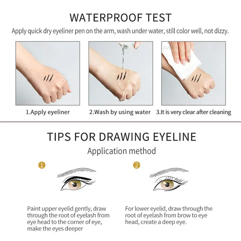 12 Colors Liquid Eyeliner Pencil Waterproof Colorful Eye Liner Pen Highlight Neon Colorful Long Lasting Eyes Makeup Cosmetic 5