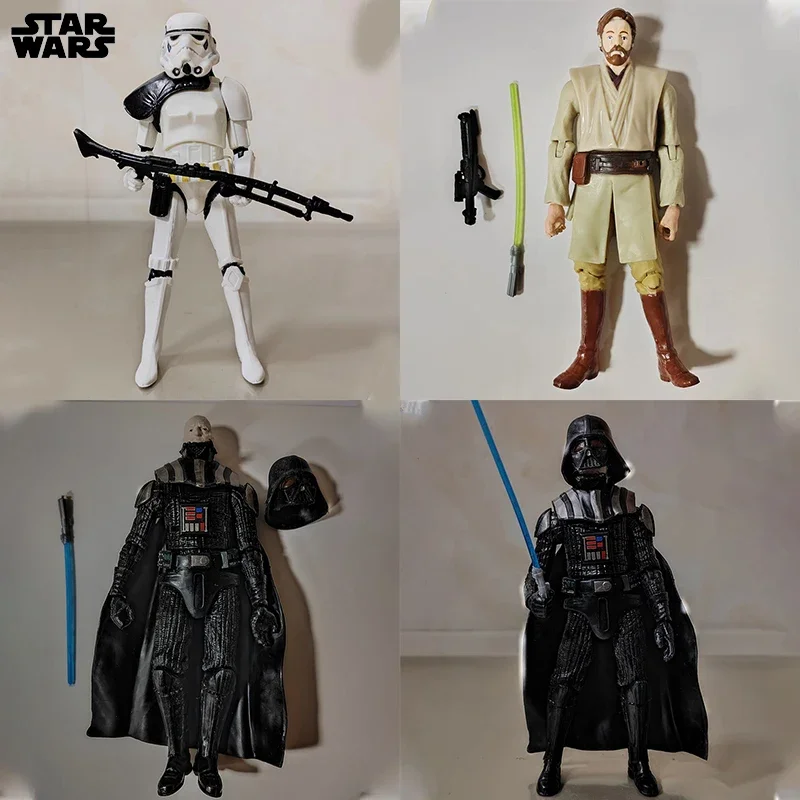 Star Wars Film Personaggio Modello Mobile Jedi Stormtrooper Darth Vader Obi-Wan Kenobi Yoda Desktop Ornament Toys Regali Di Compleanno