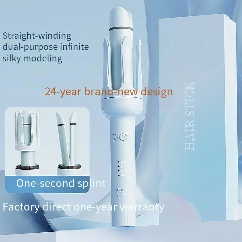 Rotary Hair Brush. Automatic Straight Dual-Purpose Curling Iron Lazy Artifact Fluffy Straight Hair Electric Curling Iron.
