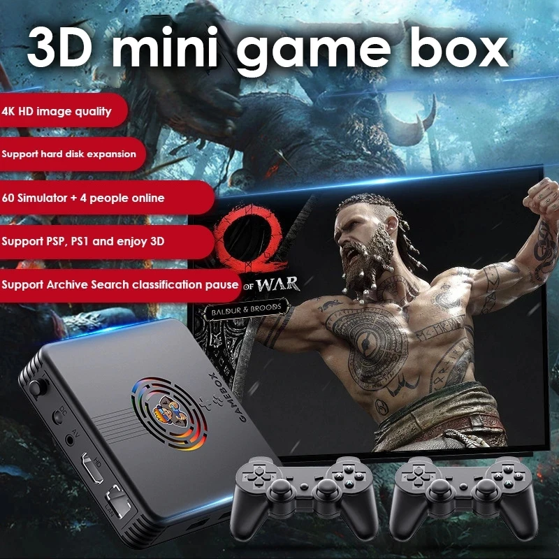 X9 Home Doppio Controller Wireless Game Stick Tv Console Di Gioco Hd 4K 20,000 Gioco 60 Simulatore Giochi Retrò Console Per Videogiochi