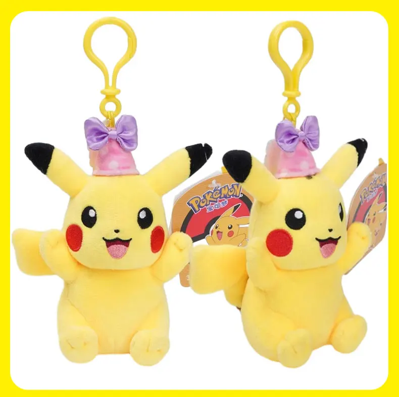 Tier Pokemon Serie Pikachu Pichu Eevee Espeon Sylveon Umbreon Kawaii Plüsch Spielzeug Niedlichen Anhänger Schlüsselring Schlüsselbund Geburtstag Geschenke – Detail 10
