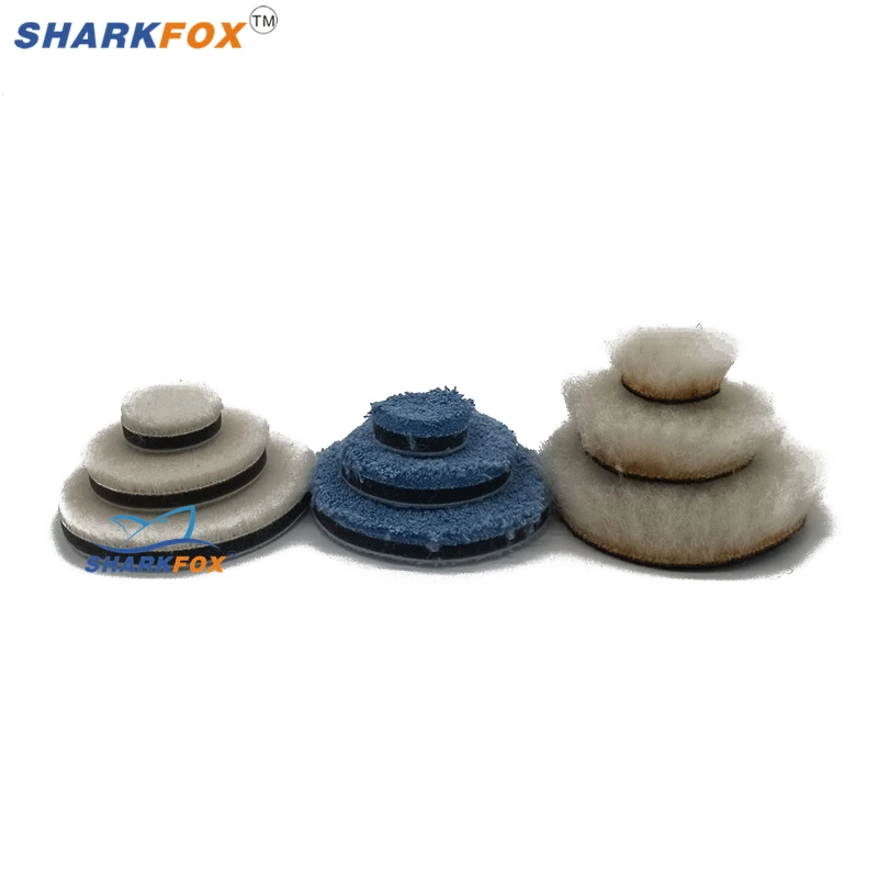 29Pcs 1/2/3inch Waxing Sponge Polishing Pad Woolen Pads Backing Plate Car Polishing Tool System for DA/RO Polishing Machine