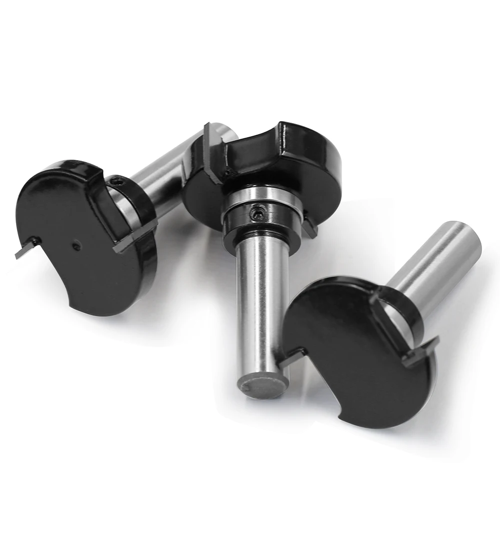 LAVIE 1 Stück 12mm 1/2 Zoll Schaft T-Nut-Fräser mit Lager - Doppelkantiger Nutfräser für Holznutfräsen – Detail 22