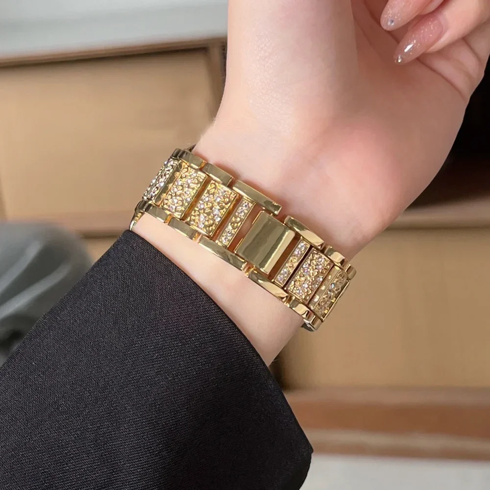 Diamond Bling Metal Watch Band