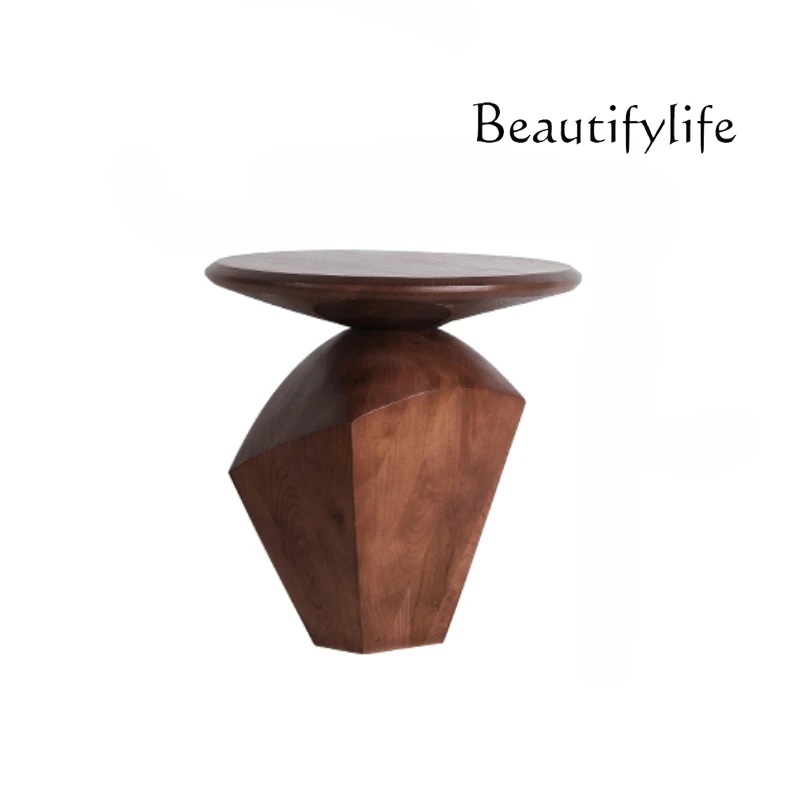 

Retro Living Room Sofa Solid Wood Side Table Decoration B & B Tea Room Coffee Table High-Grade Bedside