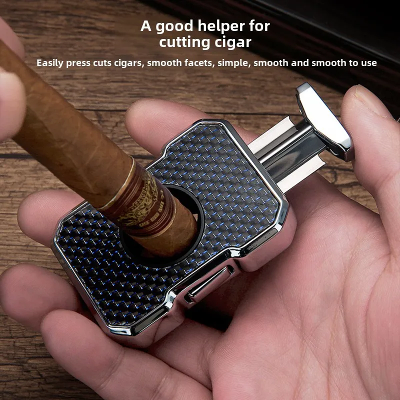 HONEST Metal V-Shape Spring Cigar Scissors, Sharp & Portable Cutter for Premium Smoking Accessories, Luxury Gift 4