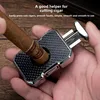 HONEST Metal V-Shape Spring Cigar Scissors, Sharp & Portable Cutter for Premium Smoking Accessories, Luxury Gift 4