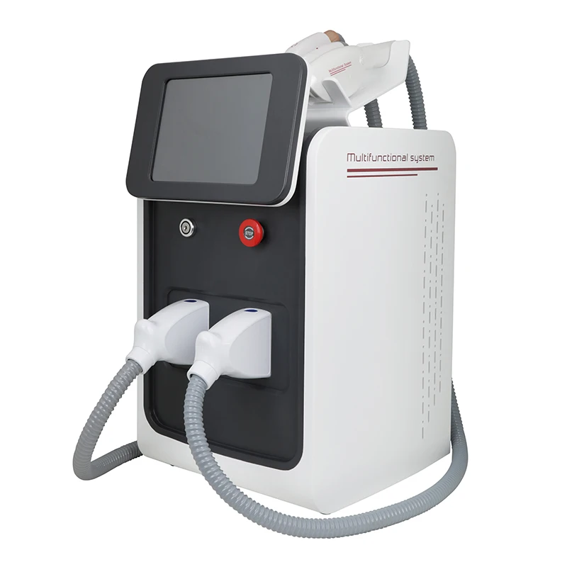 Portable Multifunction Professional Painless Permanent hair removal 532 1064 1320 OPT IPL E light Nd Yag Tattoo Removal Machine