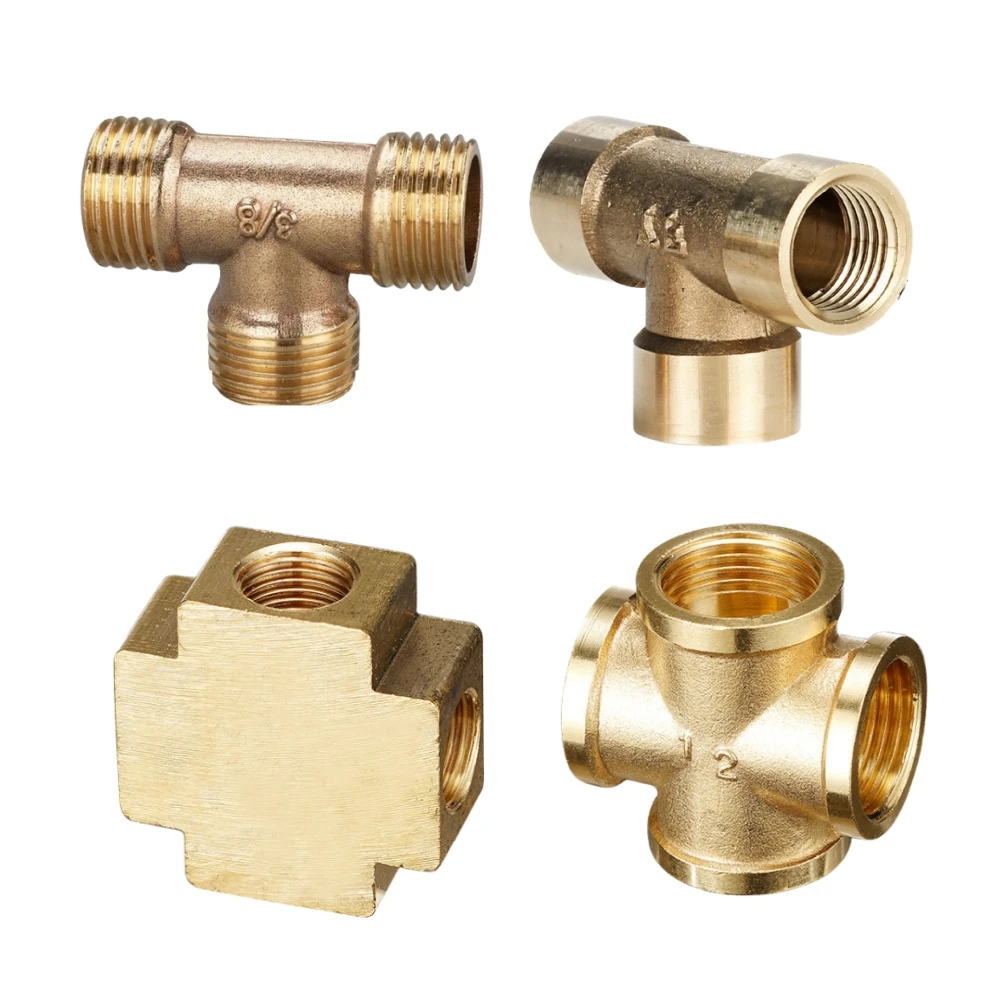 ข้อต่อทองแดงแบบตัวเมีย/แบบไขว้/แบบสี่เหลี่ยม, ข้อต่อแบบตัวผู้, อะแดปเตอร์ขนาด 1/8 นิ้ว, 1/4 นิ้ว, 3/8 นิ้ว, ข้อต่อ, ข้อต่อสำหรับระบบนิวเมติกและไฮดรอลิก 1