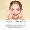 Centella Cleansing Oil Facial Makeup Remover Moisturizing Face Refresher Cleaning Centella Asiatica Extract Vitamin E Skin Oil 4