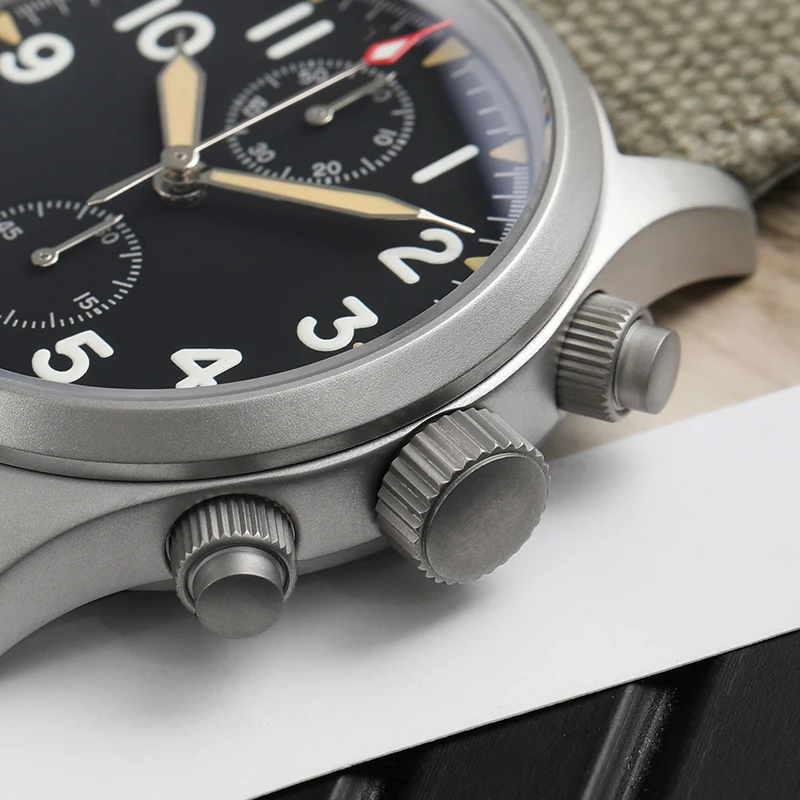 Militado Watch For Man Retro Quartz Chronograph VK61 100M Waterproof Resistant Military Vintage Luxury Watches BGW9 Luminous