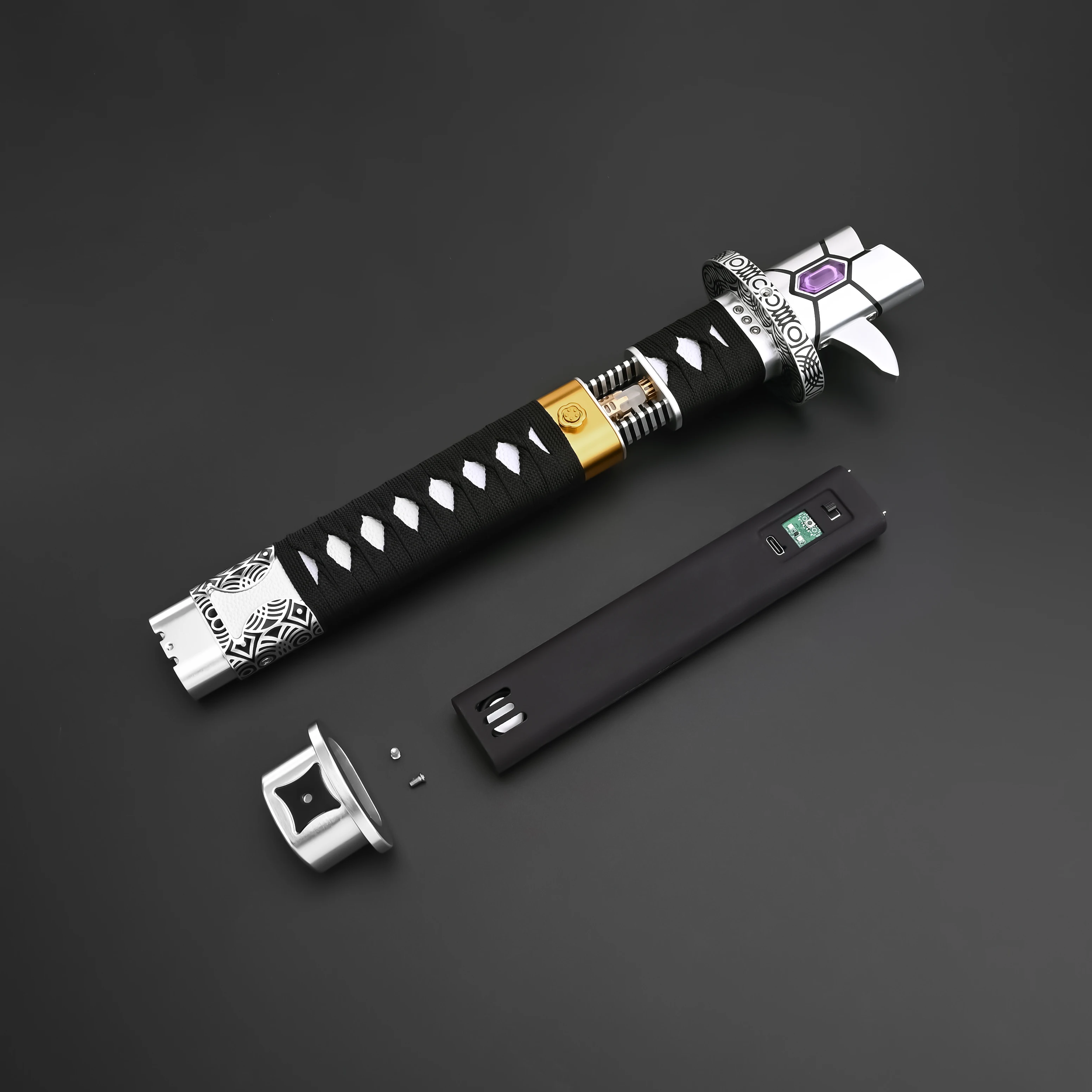 TXQSABER Lightsaber Neo Pixel Proffie Smooth Swing Metal Hilt RGB