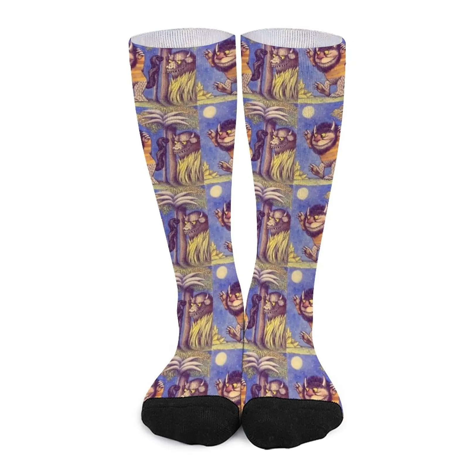 Where the wild things are Rumpus Socks snow Men sock happy socks socks aesthetic 2023 winter new girls snow boots wild flowers cotton shoes girls plus velvet warm short boots kid snow boots fashion baby boots