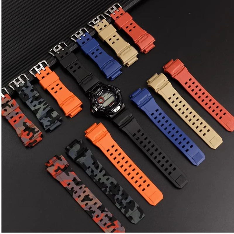 MCXGL Cinturino In Resina Per Casio G-Shock GW-9400 Master Sport – Nero Con Fibbia Acciaio