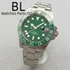 BLIGER 40mm GMT Men Mechanical Wristwatch NH34 Watch Sapphire Glass C3 Luminous Ceramic Bezel Green Dial Waterproof Glide Clasp 3