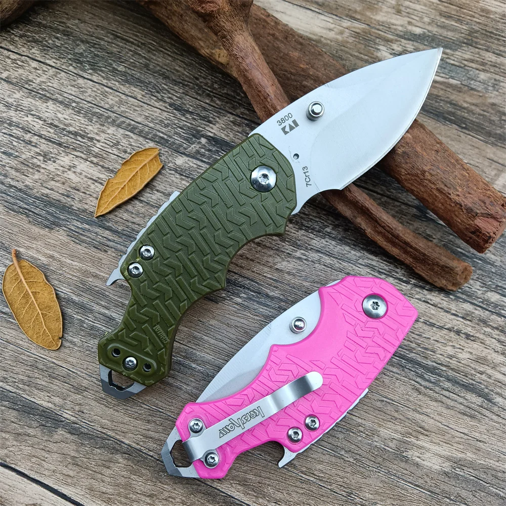

7CR13MOV Steel Kershaw 3800 Shuffle Mini Knife Outdoor Tactical Survival Hand Tool EDC Camping Utility Pocket Folding Knife Faca